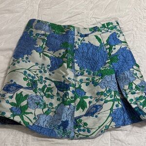 Sugarlips Blue and Green Floral Skirt